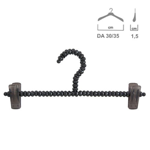 PINZA IN PERLE NERE