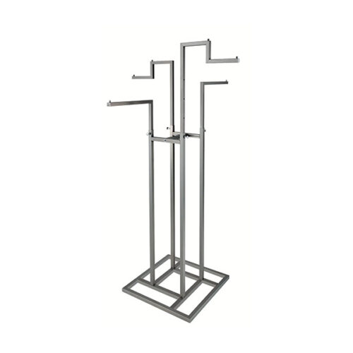 Espositore a 4 braccia regolabili con base a telaio