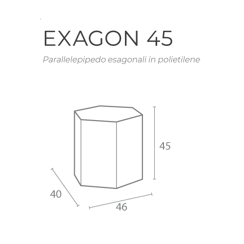 ESAGONI IN POLIETILENE H45