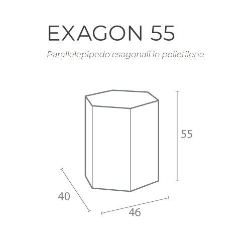 ESAGONI IN POLIETILENE H55