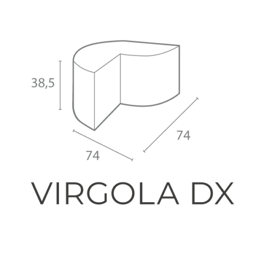 SEDUTA VIRGOLA DX “Dettaglio Tecnico”