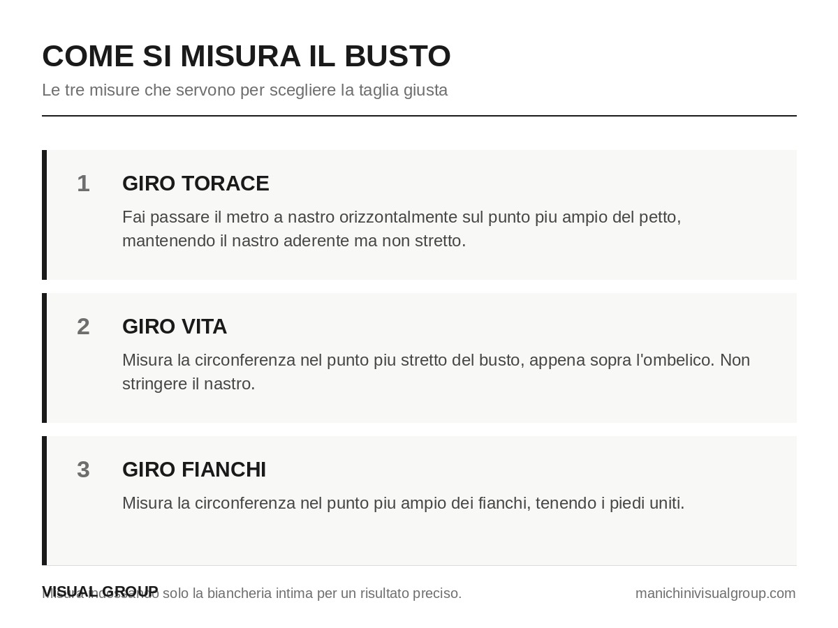 Come si misura il busto donna: guida a giro torace, giro vita e giro fianchi
