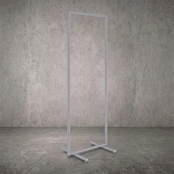 Stender base a T 08601Y Trasparente opaco H.154x71cm