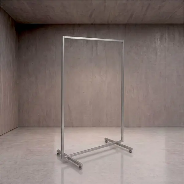 Stender base a T 08603Y Trasparente opaco H.154x99cm