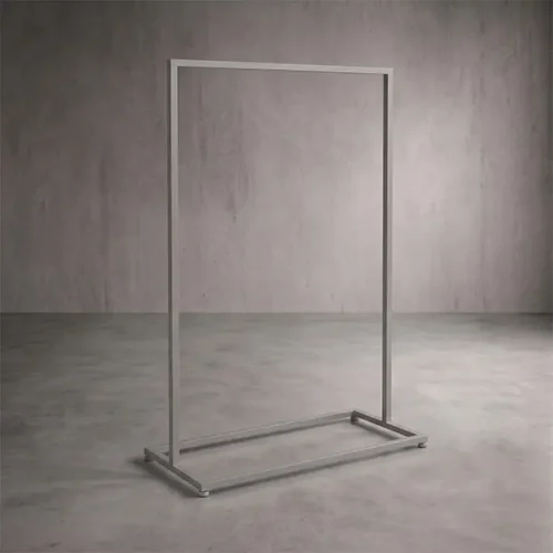 Stender base tubo quadro 08606Y Trasparente opaco H.152x101cm