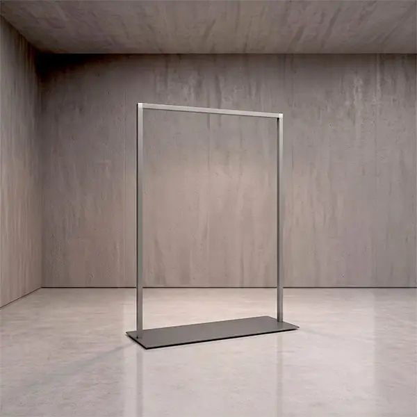 Stender base lamiera 08605Y Trasparente opaco H.149x101cm
