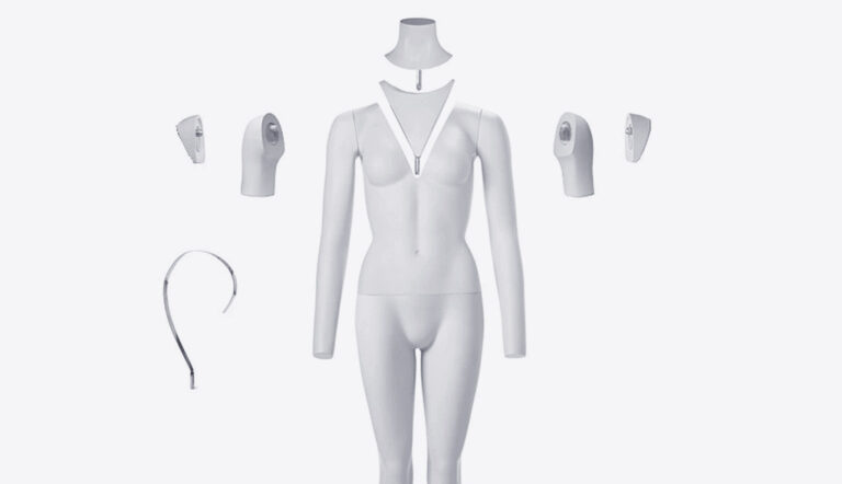 Manichino ghost invisibile per foto e-commerce Visual Group
