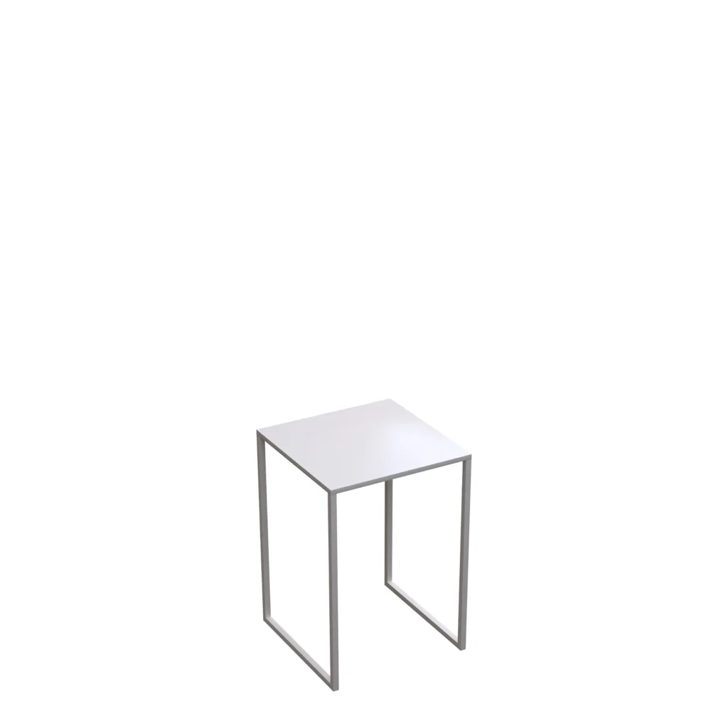 TAVOLO BIANCO 30x30xh43 cm