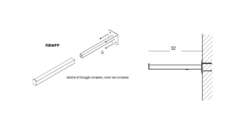 ACCESSORIO FISSAGGIO A MURO RBWFP