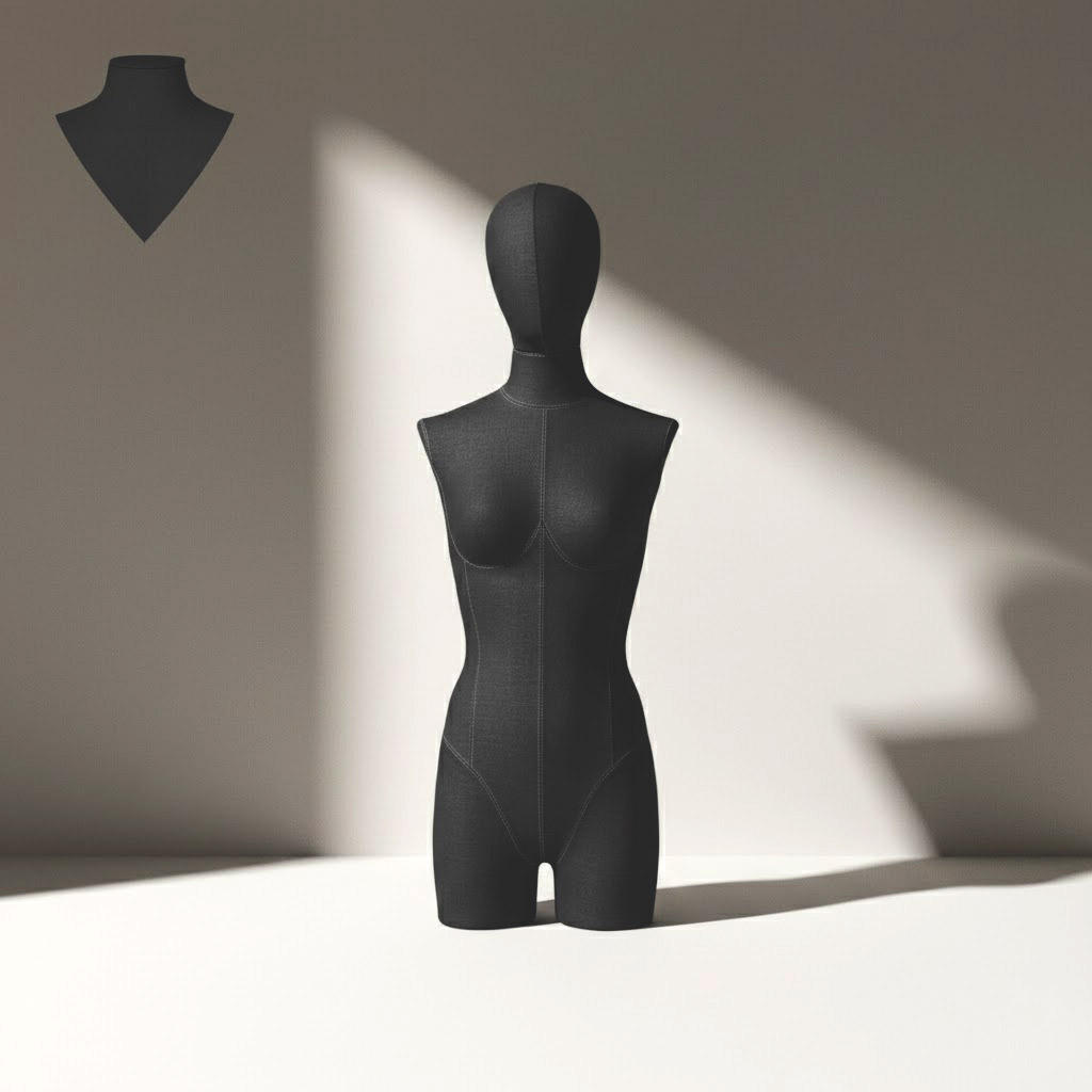 Busto Lungo Donna Nero 40XS