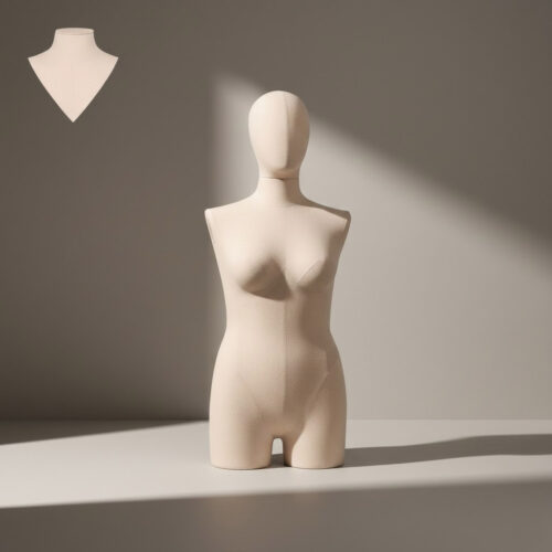 Busto Lungo Donna Ecru 44XL