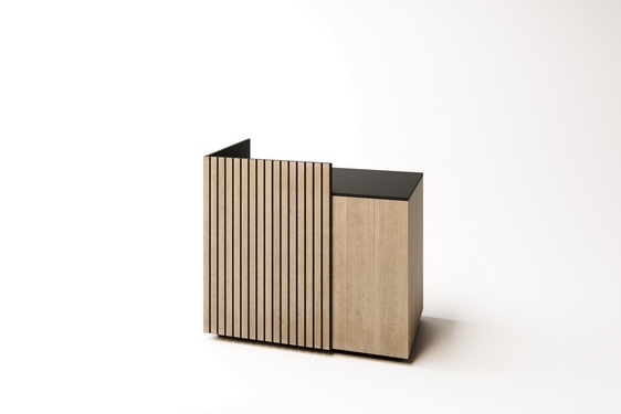 Banco cassa Loft 120 cm legno naturale fresato