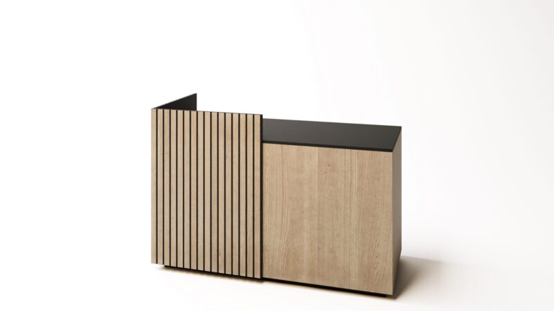 Banco cassa Loft 160 cm legno naturale fresato