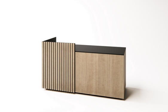 Banco cassa Loft 180 cm legno naturale fresato