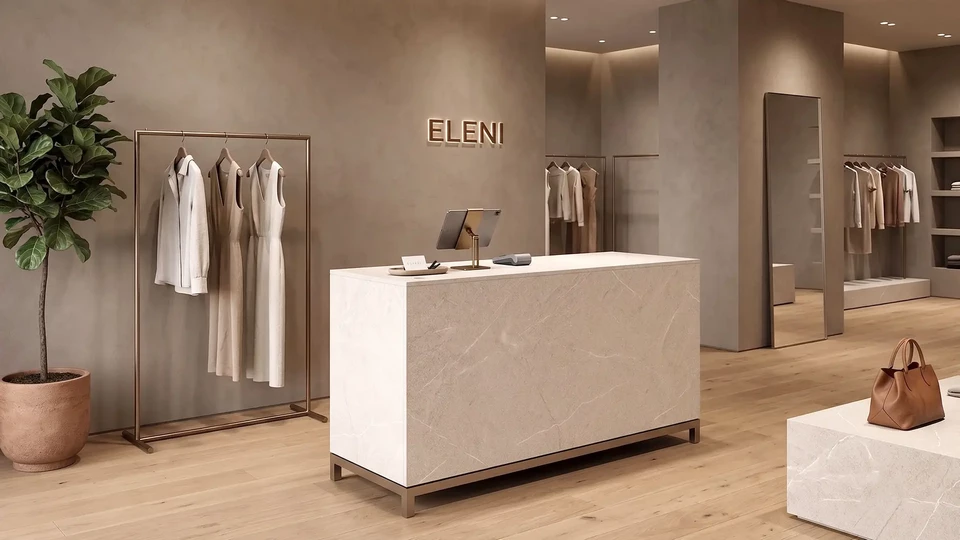 Banchi cassa Linea 9: design minimale e personalizzabile