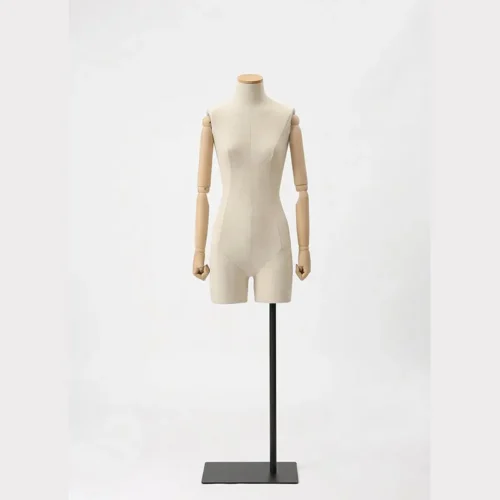 Busto sartoriale donna lungo senza testa – lino ecrù
