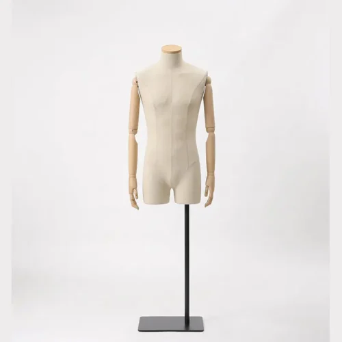 Busto sartoriale uomo lungo senza testa – lino ecrù